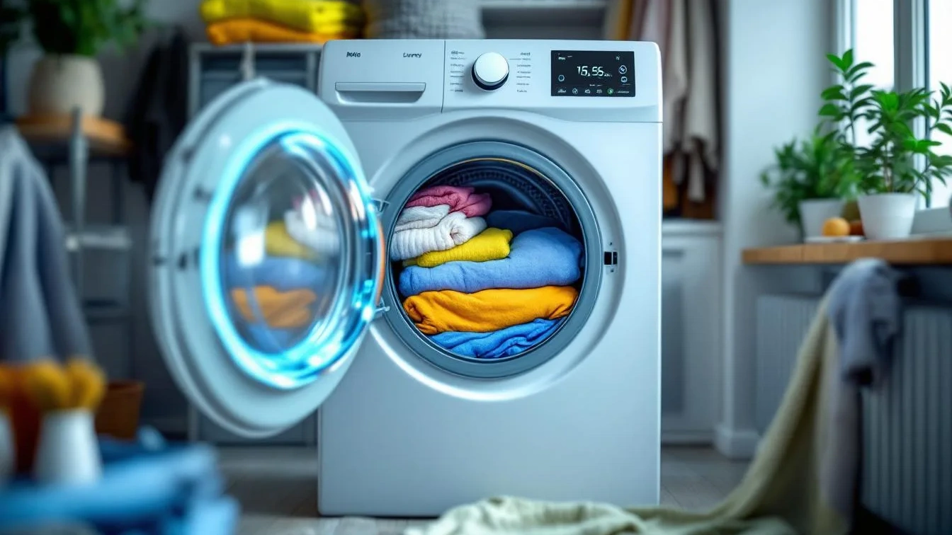 Né stendibiancheria né sole, questo trucco asciuga i panni in lavatrice