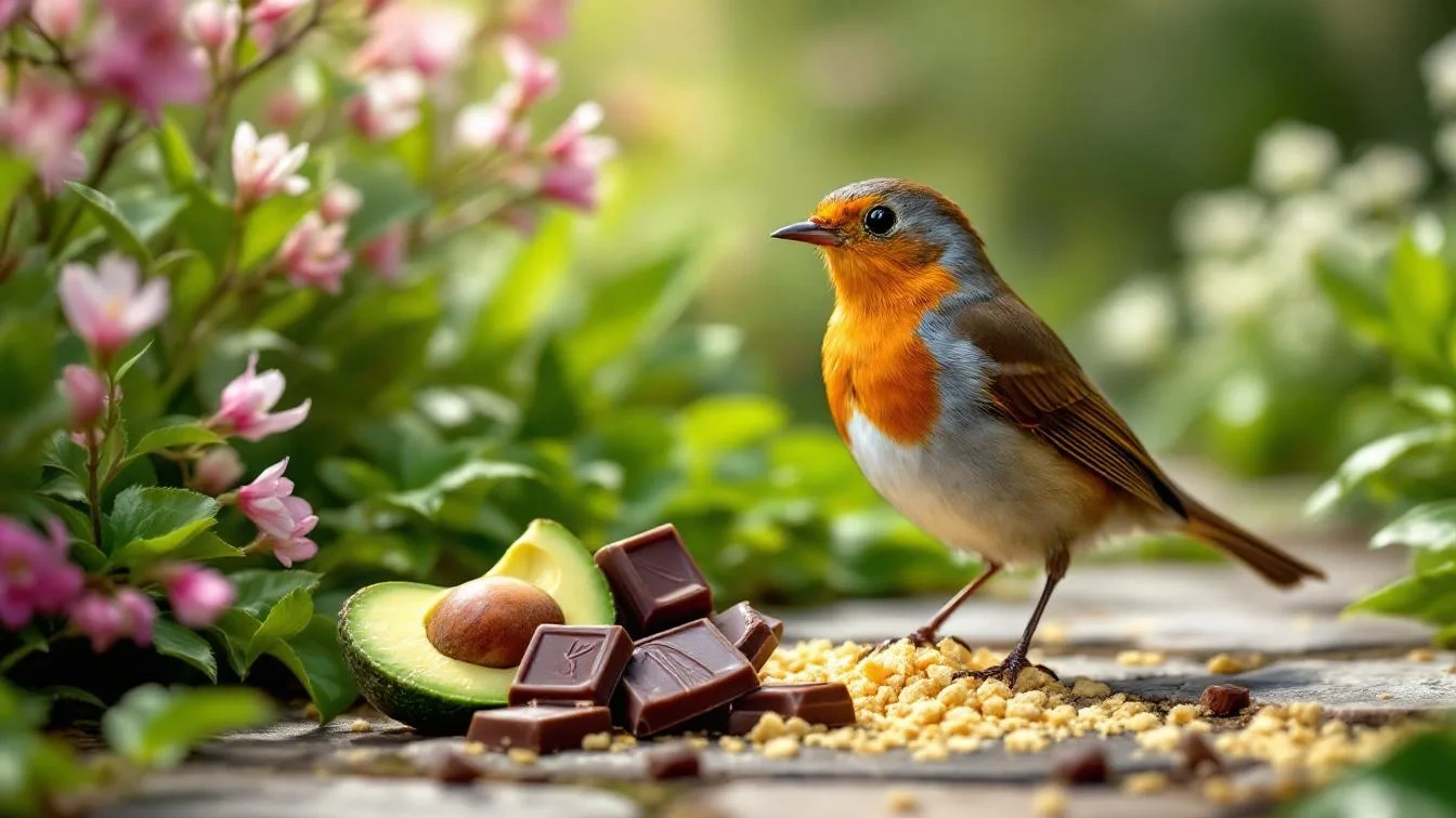 Quali cibi comuni sono pericolosi per i pettirossi e gli uccelli da giardino