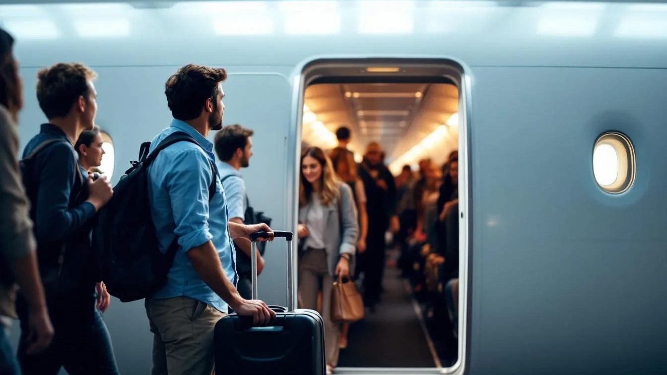 Salire per ultimo sull’aereo, vantaggi e svantaggi di questa strategia